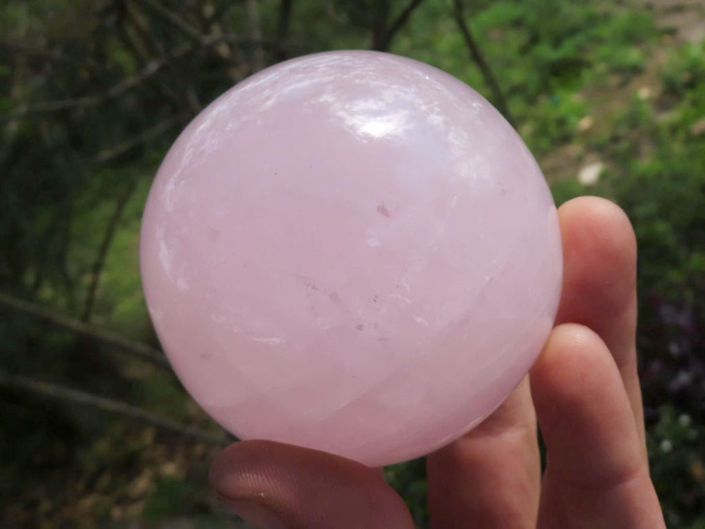 Polished Pink Rose Quartz Spheres With Asterisms In Some  x 3 From Madagascar - TopRock