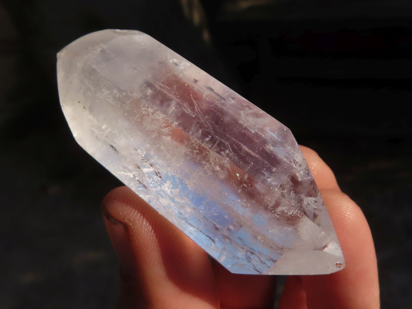 Polished Semi Optic Double Terminated Quartz Points x 12 From Madagascar - Toprock Gemstones and Minerals 