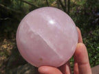 Polished Pink Rose Quartz Spheres With Asterisms In Some  x 3 From Madagascar - TopRock