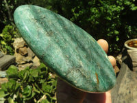 Polished Green Fuchsite Quartz Standing Free Forms  x 2 From Madagascar - TopRock