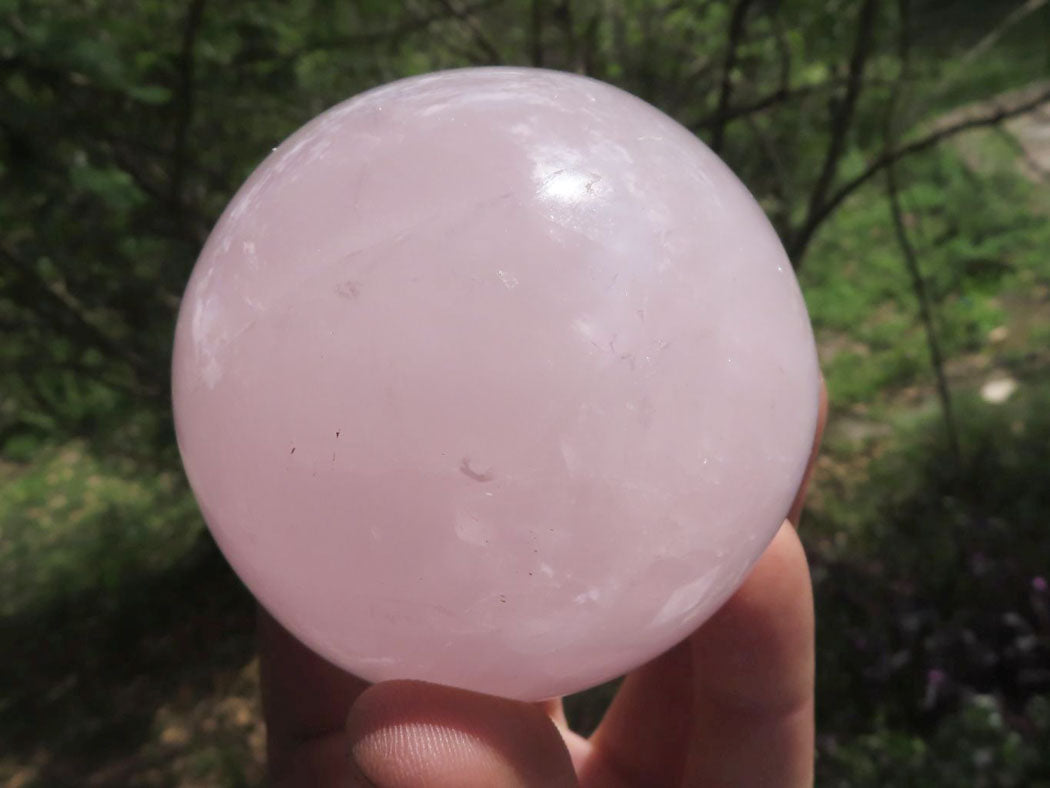 Polished Pink Rose Quartz Spheres With Asterisms In Some  x 3 From Madagascar - TopRock