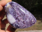 Polished Stunning Specular Purple Lepidolite with White Contrasting Colours Free Forms x 6 From Zimbabwe - TopRock