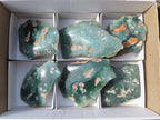 Polished One Side Polished Emerald Mtorolite Plates  x 6 From Zimbabwe - Toprock Gemstones and Minerals 