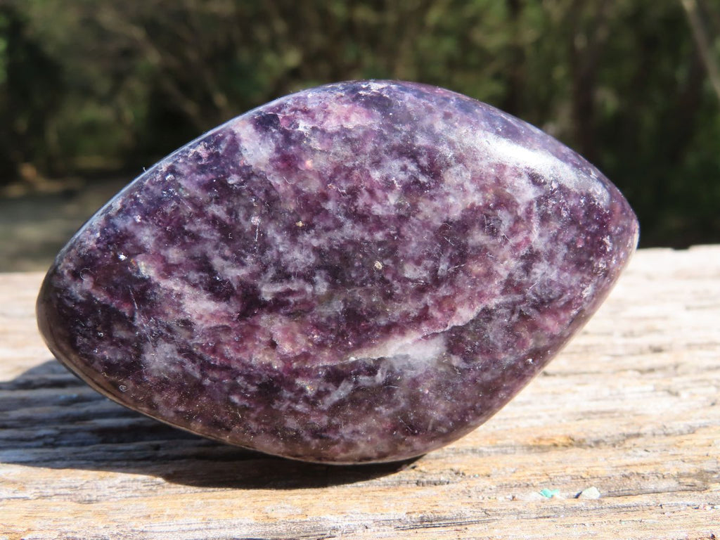 Polished Stunning Specular Purple Lepidolite with White Contrasting Colours Free Forms x 6 From Zimbabwe - TopRock