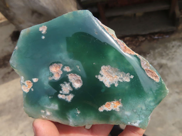 Polished One Side Polished Emerald Mtorolite Plates  x 6 From Zimbabwe - Toprock Gemstones and Minerals 
