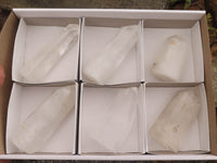 Polished Clear Quartz Crystal Points x 6 From Madagascar - TopRock