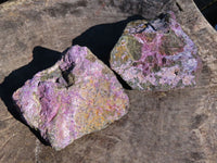 Natural Rare Stichtite & Green Serpentine Specimens x 6 From Barberton, South Africa - TopRock