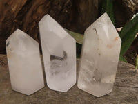Polished Clear Quartz Crystal Points x 6 From Madagascar - TopRock