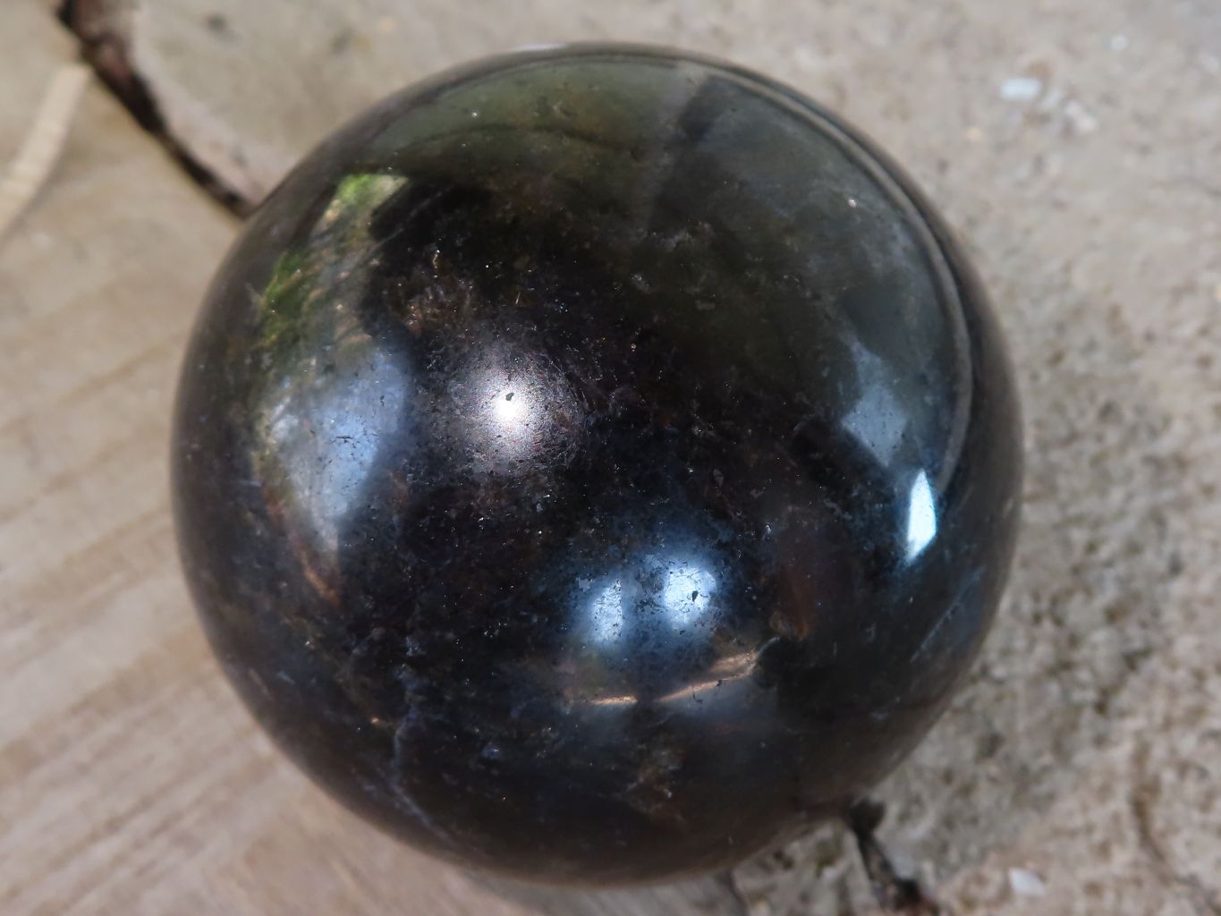 Polished Rare Iolite Spheres x 3 From Ambatofinandrahana, Madagascar - Toprock Gemstones and Minerals 