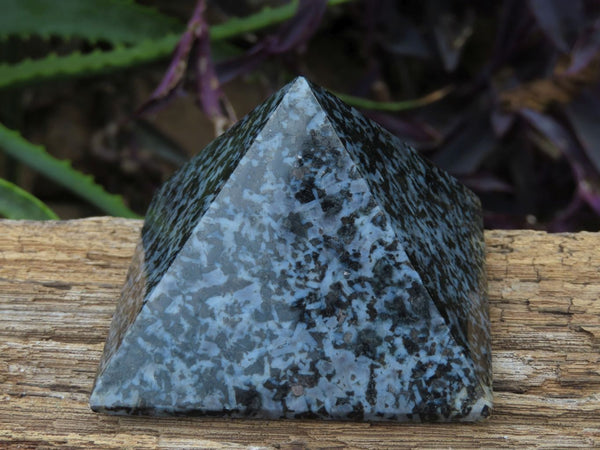Polished Merlinite Gabbro Pyramids x 3 From Madagascar - TopRock