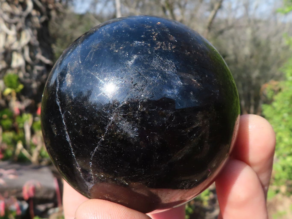 Polished Rare Iolite Spheres x 3 From Ambatofinandrahana, Madagascar - Toprock Gemstones and Minerals 