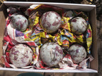 Polished Pink Rubellite Tourmaline Spheres  x 6 From Madagascar - TopRock