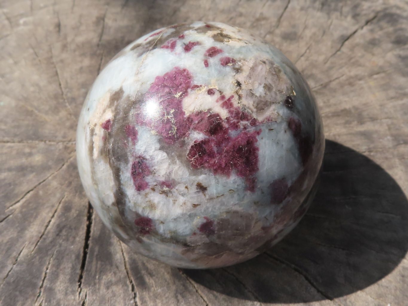 Polished Pink Rubellite Tourmaline Spheres  x 6 From Madagascar - TopRock