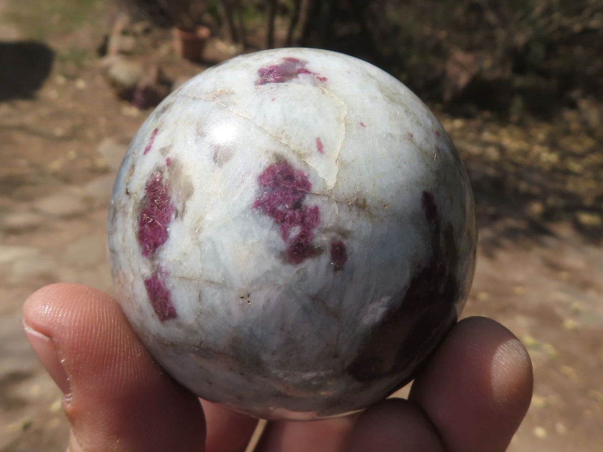 Polished Pink Rubellite Tourmaline Spheres  x 6 From Madagascar - TopRock