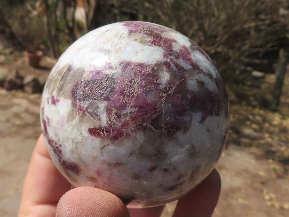 Polished Pink Rubellite Tourmaline Spheres  x 6 From Madagascar - TopRock