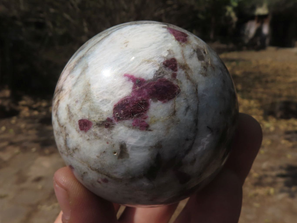 Polished Pink Rubellite Tourmaline Spheres  x 6 From Madagascar - TopRock