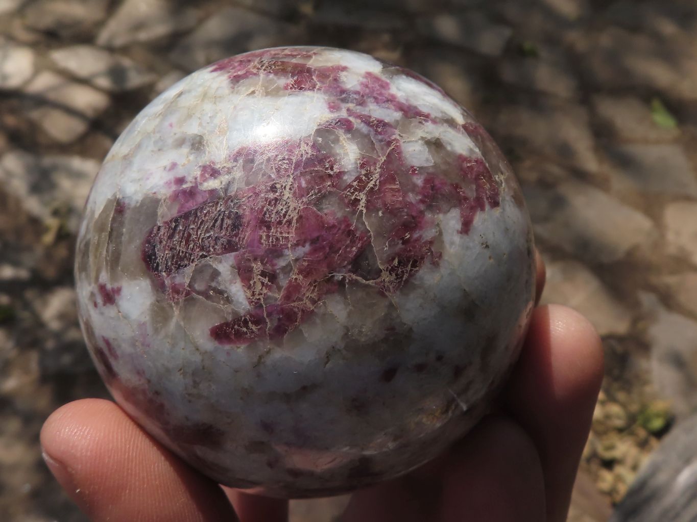 Polished Pink Rubellite Tourmaline Spheres  x 6 From Madagascar - TopRock