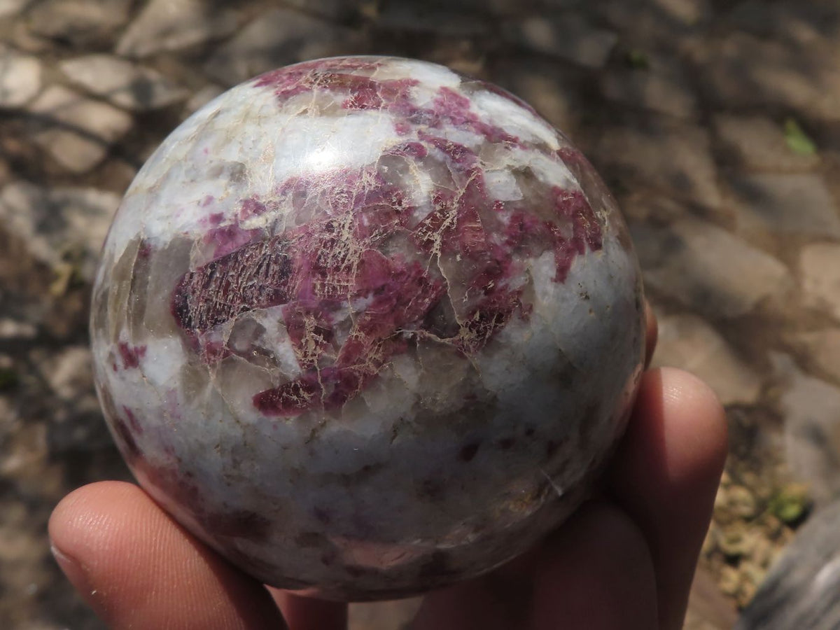 Polished Pink Rubellite Tourmaline Spheres  x 6 From Madagascar - TopRock