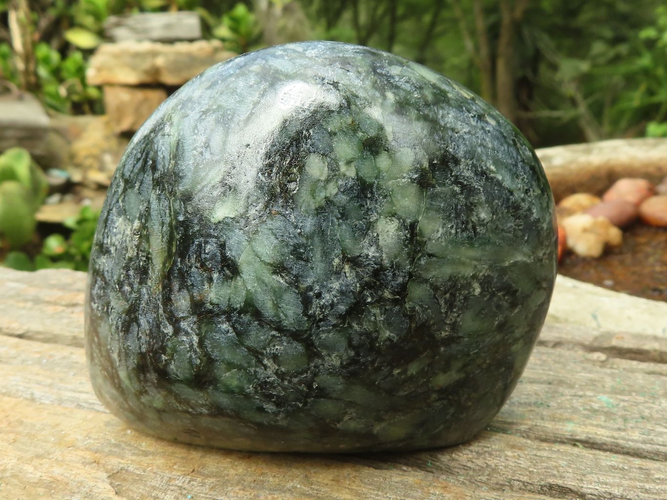 Polished Green Emerald Matrix Free Forms x 2 From Zimbabwe - Toprock Gemstones and Minerals 