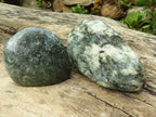 Polished Green Emerald Matrix Free Forms x 2 From Zimbabwe - Toprock Gemstones and Minerals 