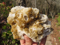 Natural Limonite Quartz Clusters x 4 From Solwezi, Zambia - Toprock Gemstones and Minerals 