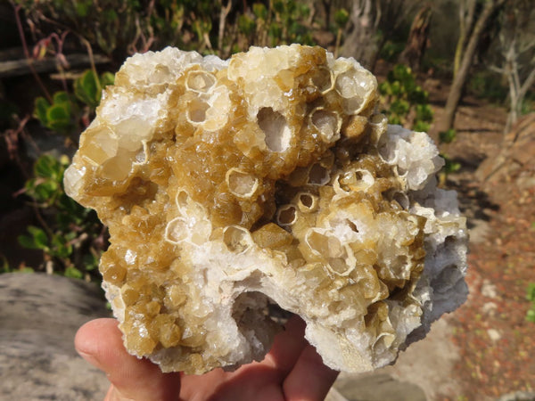 Natural Limonite Quartz Clusters x 4 From Solwezi, Zambia - Toprock Gemstones and Minerals 