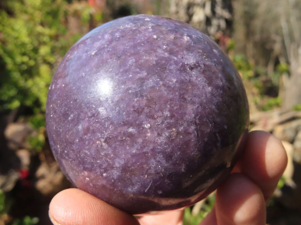 Polished Purple Lepidolite Spheres  x 4 From Madagascar - Toprock Gemstones and Minerals 