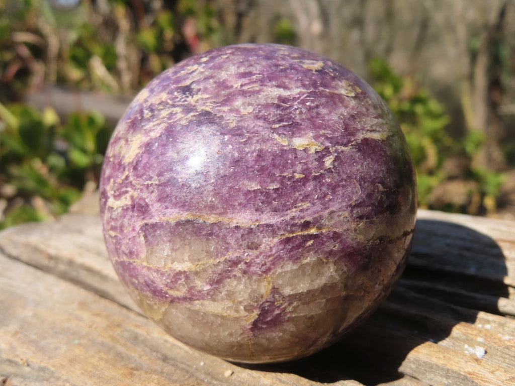 Polished Purple Lepidolite Spheres  x 4 From Madagascar - Toprock Gemstones and Minerals 
