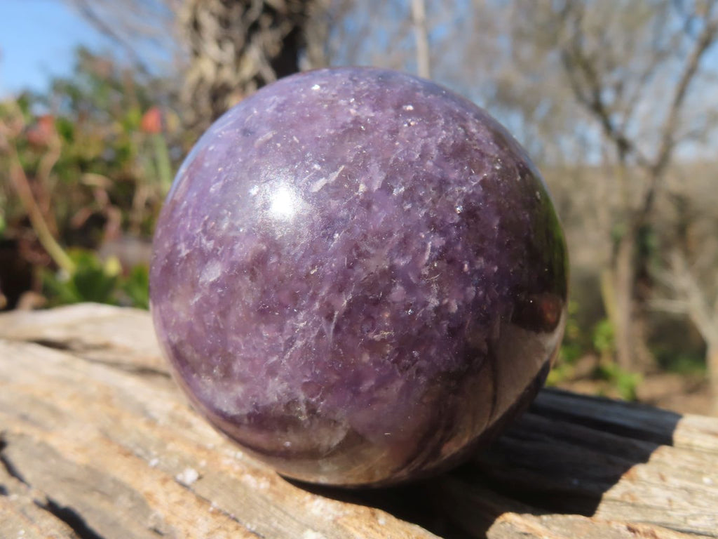 Polished Purple Lepidolite Spheres  x 4 From Madagascar - Toprock Gemstones and Minerals 