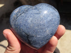 Polished Blue Lazulite Hearts  x 6 From Madagascar - Toprock Gemstones and Minerals 
