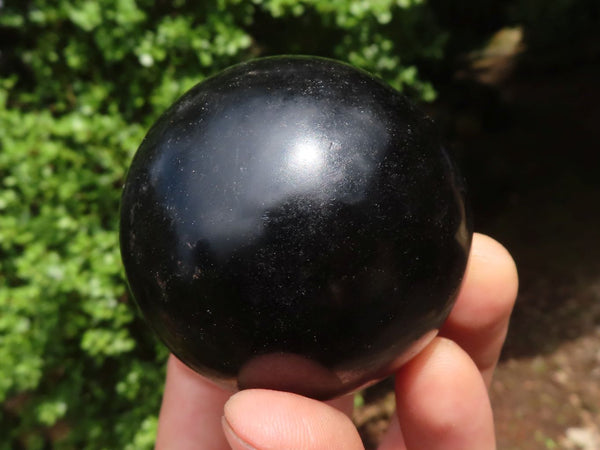 Polished Schorl Black Tourmaline Spheres  x 6 From Madagascar - Toprock Gemstones and Minerals 