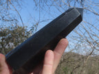 Polished Trio Of Black Basalt Points  x 3 From Madagascar - TopRock