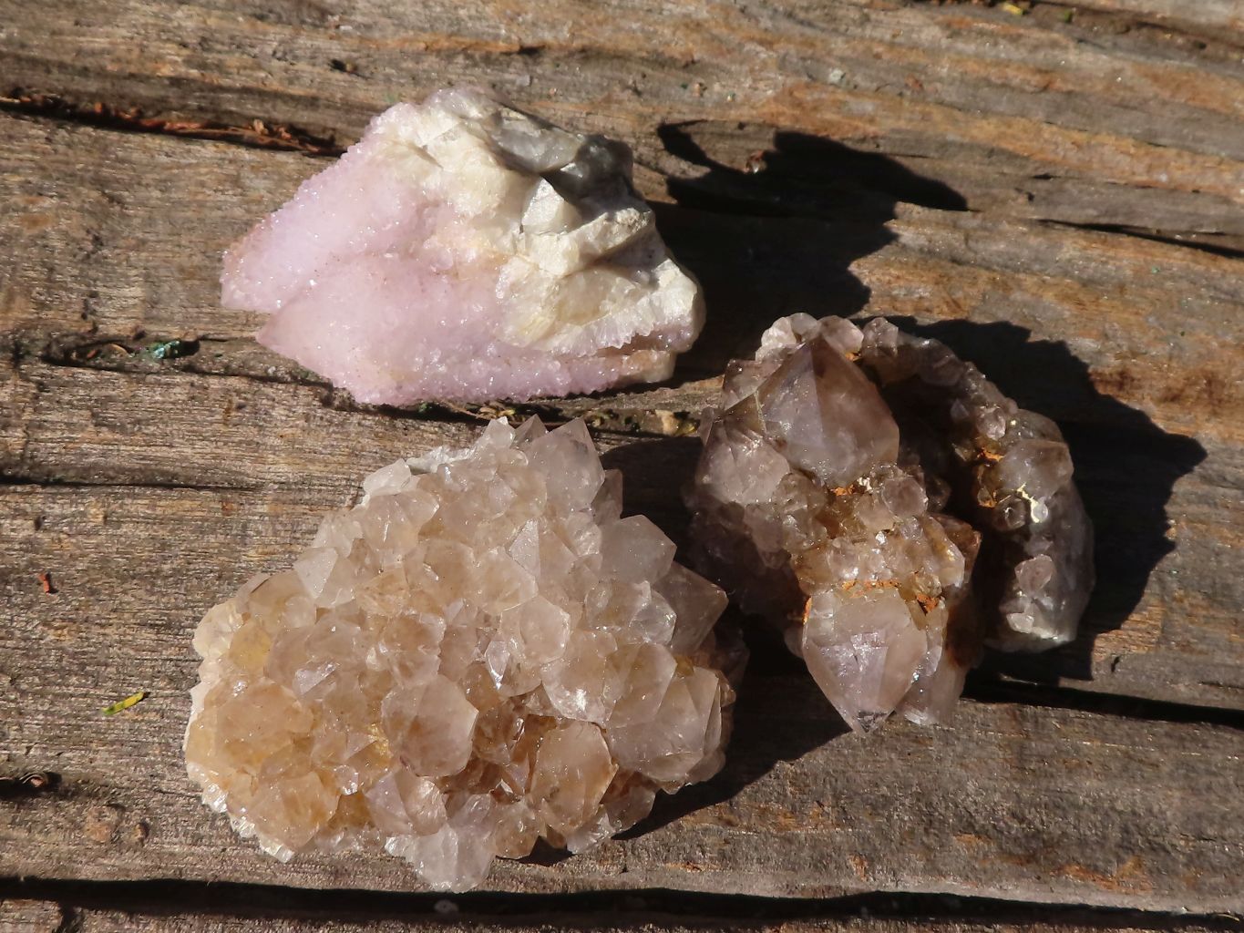 Natural Small Spirit Quartz Clusters  x 35 From Boekenhouthoek, South Africa - TopRock