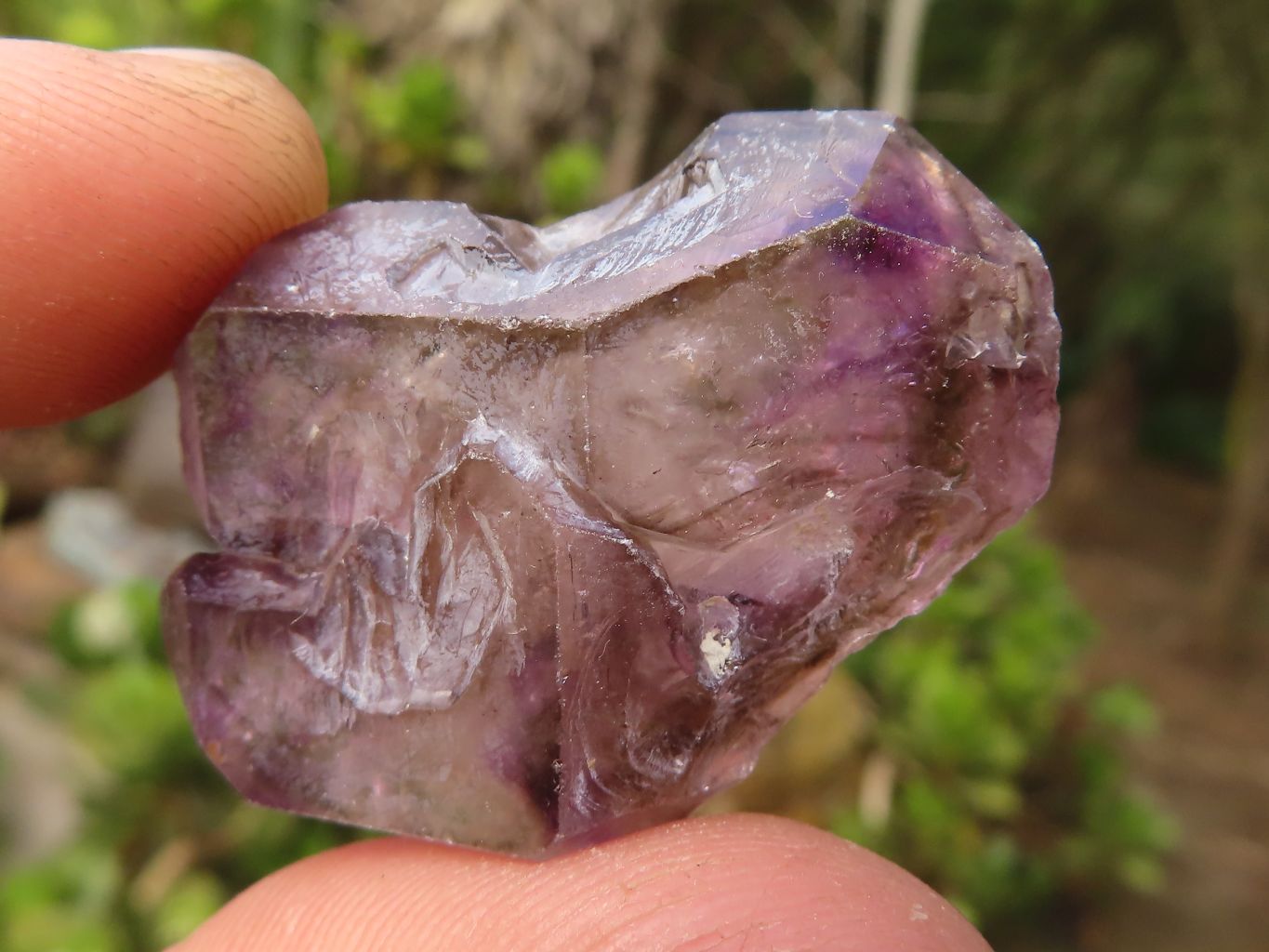 Natural Smokey Amethyst Window Quartz Crystals  x 20 From Chiredzi, Zimbabwe - Toprock Gemstones and Minerals 