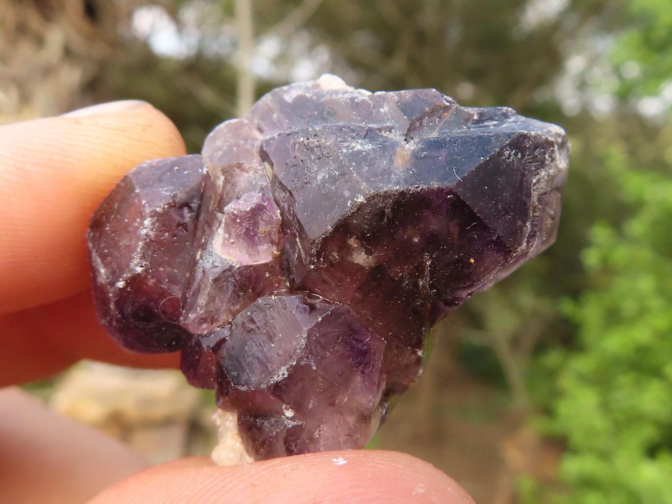 Natural Smokey Amethyst Window Quartz Crystals  x 20 From Chiredzi, Zimbabwe - Toprock Gemstones and Minerals 