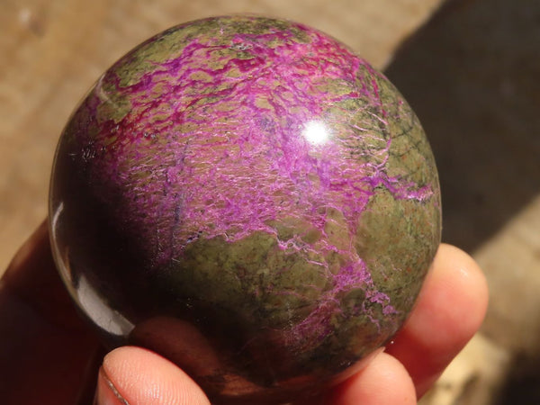Polished Stichtite & Serpentine Spheres  x 3 From Barberton, South Africa - Toprock Gemstones and Minerals 