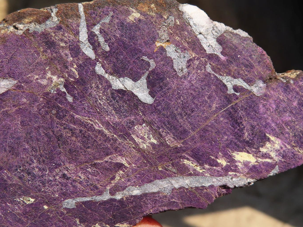 Polished  Metallic Purpurite Slices With Matte Finish x 4 From Erongo, Namibia - Toprock Gemstones and Minerals 