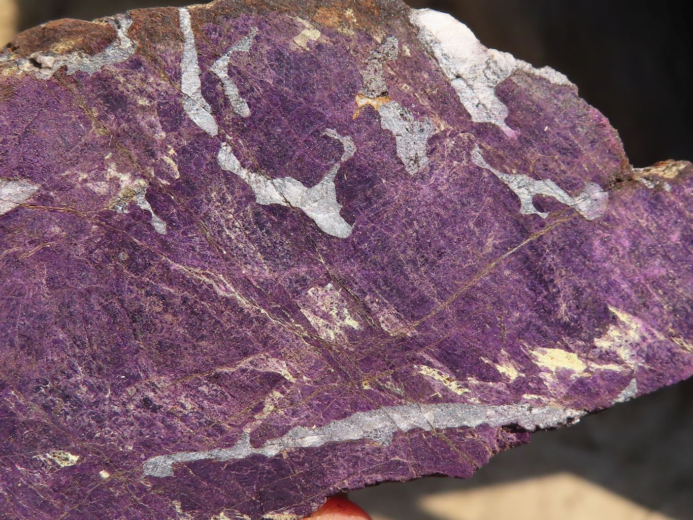 Polished  Metallic Purpurite Slices With Matte Finish x 4 From Erongo, Namibia - Toprock Gemstones and Minerals 
