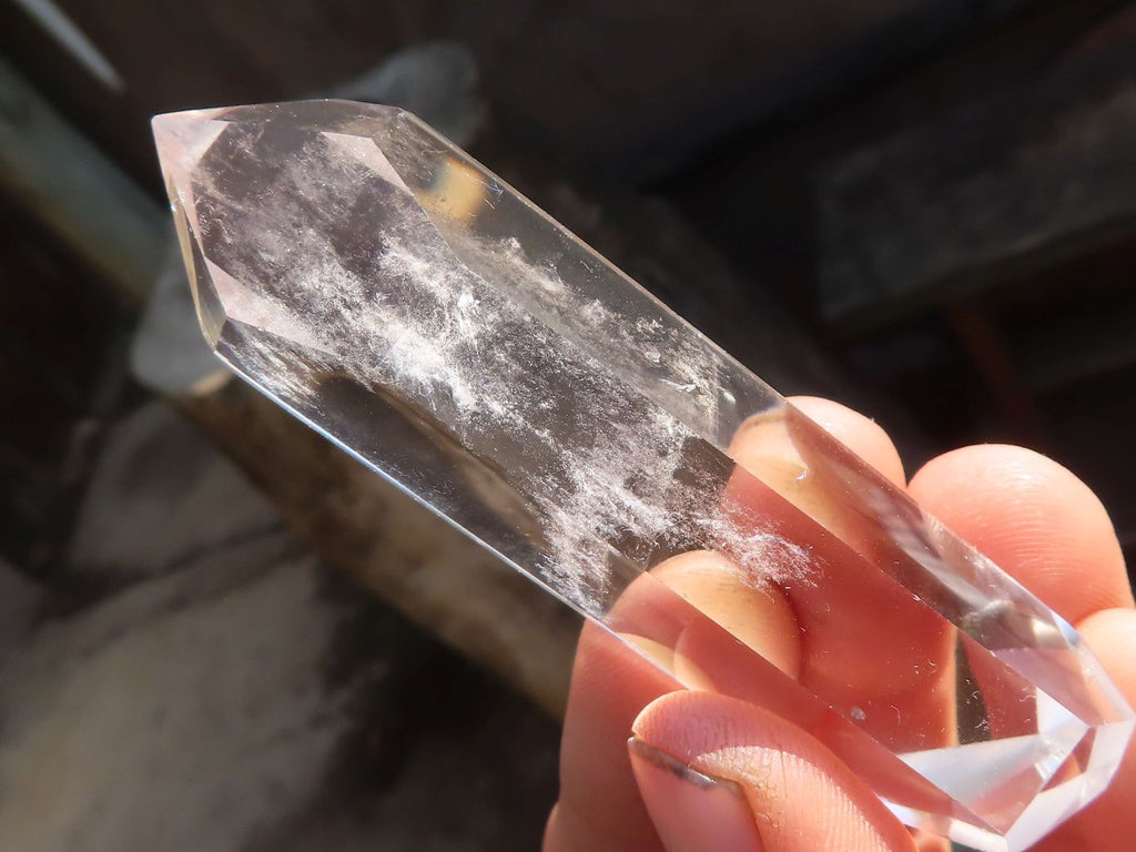 Polished Semi Optic Double Terminated Quartz Points x 12 From Madagascar - Toprock Gemstones and Minerals 
