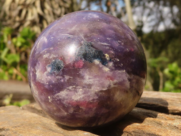 Polished Purple Lepidolite Spheres With Rubellite On Some  x 6 From Ambatondrazaka, Madagascar - Toprock Gemstones and Minerals 