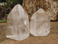 Polished Clear Quartz Crystal Points x 6 From Madagascar - TopRock