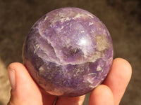 Polished Purple Lepidolite Spheres With Rubellite On Some  x 6 From Ambatondrazaka, Madagascar - Toprock Gemstones and Minerals 