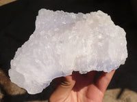 Natural Etched Blue Lace Agate Geode Specimens x 2 From Nsanje, Malawi - Toprock Gemstones and Minerals 