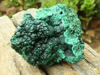 Natural Chatoyant Silky Malachite Specimens  x 6 From Congo - Toprock Gemstones and Minerals 