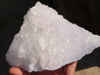 Natural Etched Blue Lace Agate Geode Specimens x 2 From Nsanje, Malawi - Toprock Gemstones and Minerals 