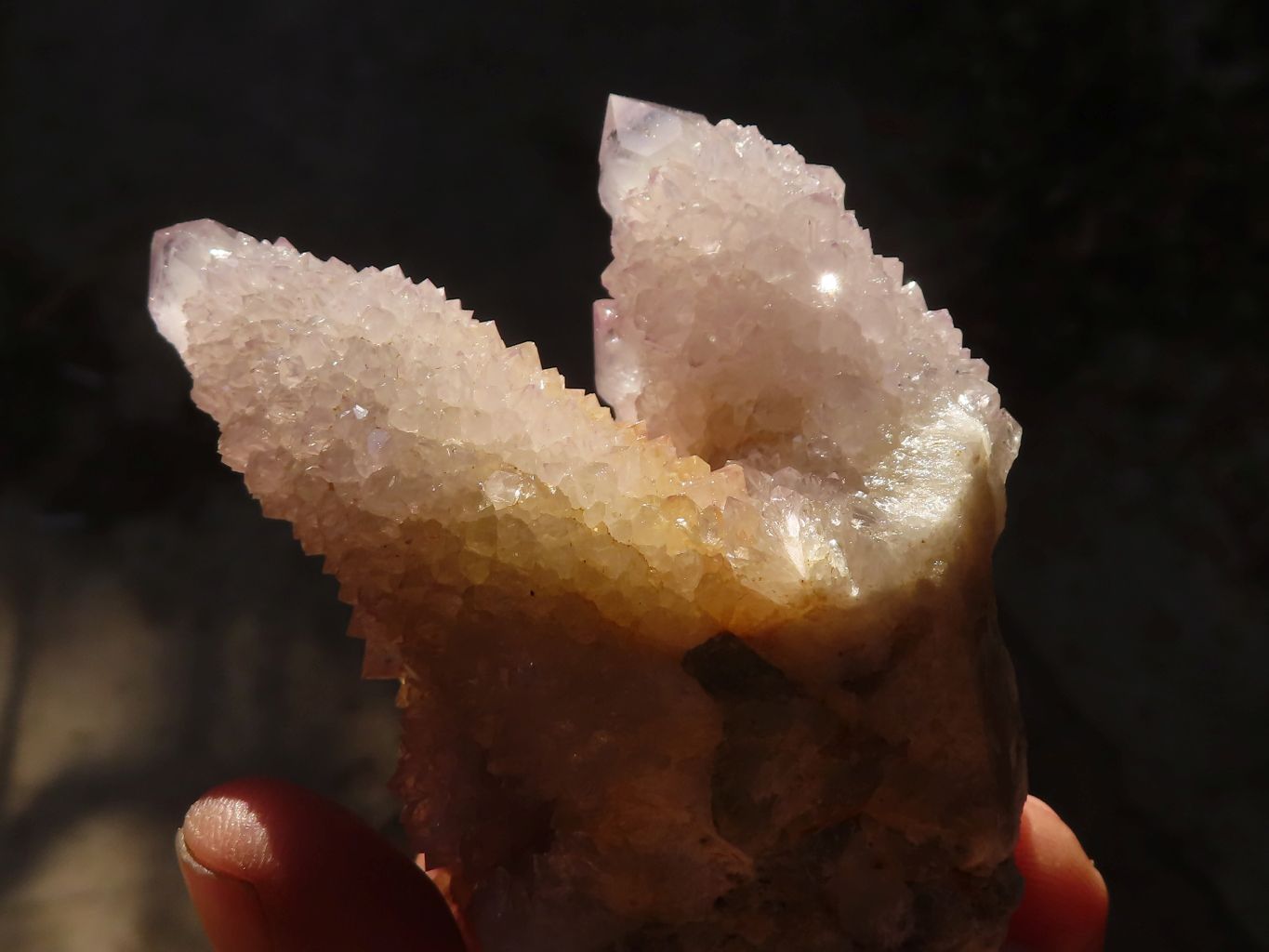 Natural Pale Lilac Spirit Quartz Crystals x 12 From Boekenhouthoek, South Africa - Toprock Gemstones and Minerals 