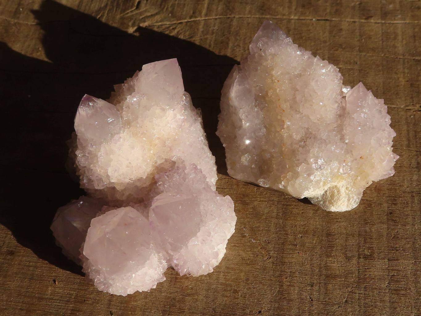 Natural Pale Lilac Spirit Quartz Crystals x 12 From Boekenhouthoek, South Africa - Toprock Gemstones and Minerals 