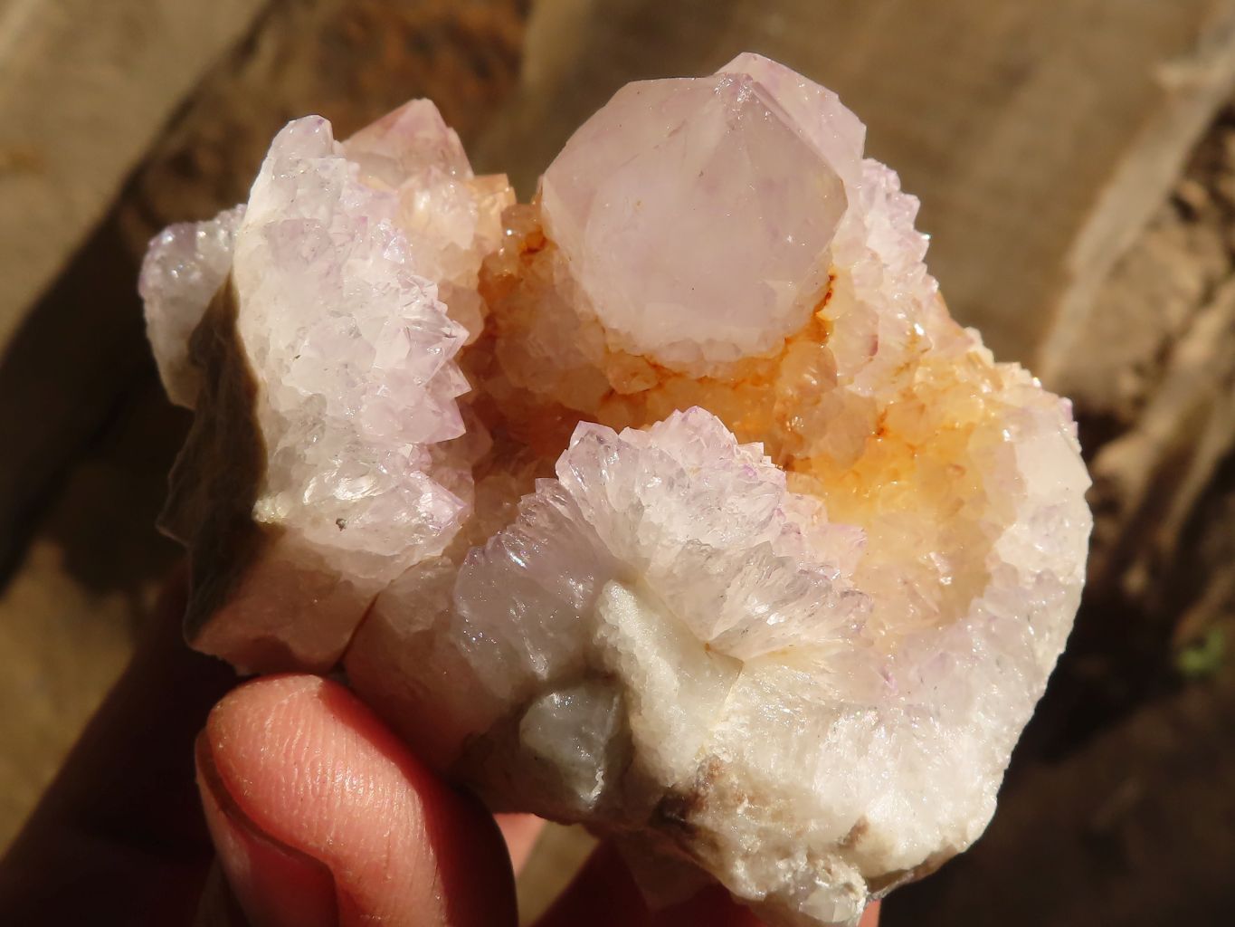 Natural Pale Lilac Spirit Quartz Crystals x 12 From Boekenhouthoek, South Africa - Toprock Gemstones and Minerals 