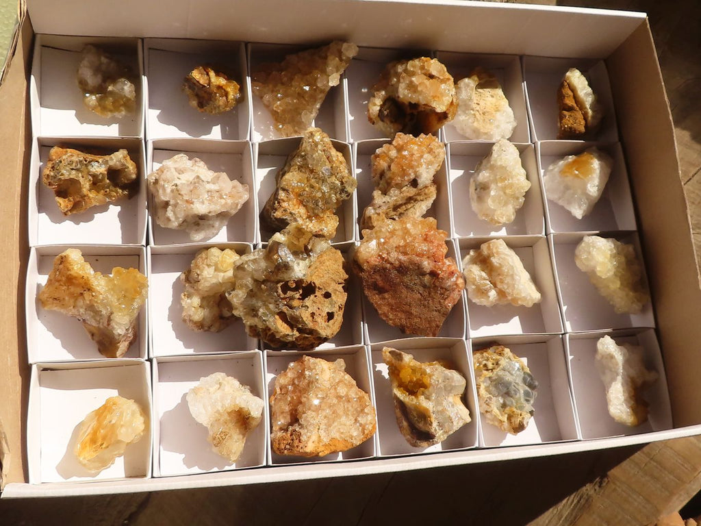 Natural Limonite Quartz Clusters x 24 From Solwezi, Zambia - Toprock Gemstones and Minerals 