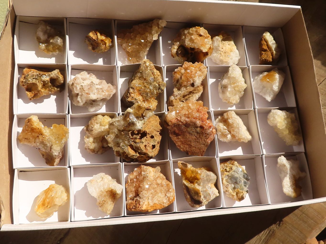 Natural Limonite Quartz Clusters x 24 From Solwezi, Zambia - Toprock Gemstones and Minerals 